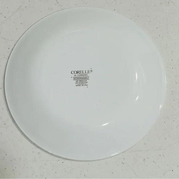 Corelle Rosemarie BREAD & BUTTER Dessert PLATE Green Pink Tulip 6 3/4. One plate - Picture 2 of 3